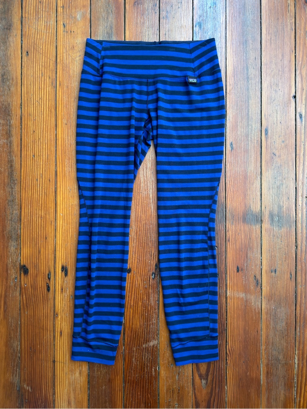 Patagonia Merino Midweight Bottoms in Python-Violet/Navy stripe Fall 2016